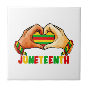 Juneteenth Heart Tile