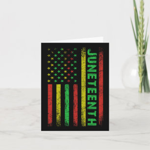Juneteenth In A Flag Black History Juneteenth Card