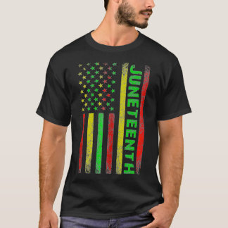 Juneteenth in a Flag Black history Juneteenth T-Shirt