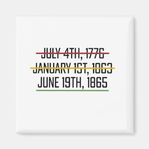 Juneteenth Independence Day Black History Magnet