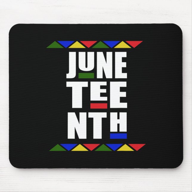Juneteenth Independence Day Retro Celebration  Mouse Pad (Front)