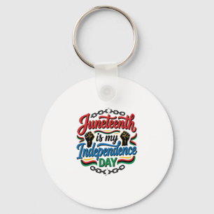 Juneteenth Independence Day Vintage Shirt Design_1 Key Ring