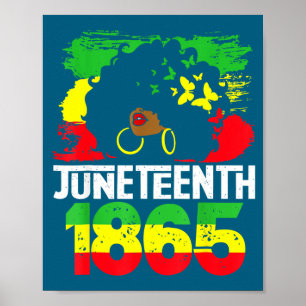 Juneteenth is independence day black women black poster