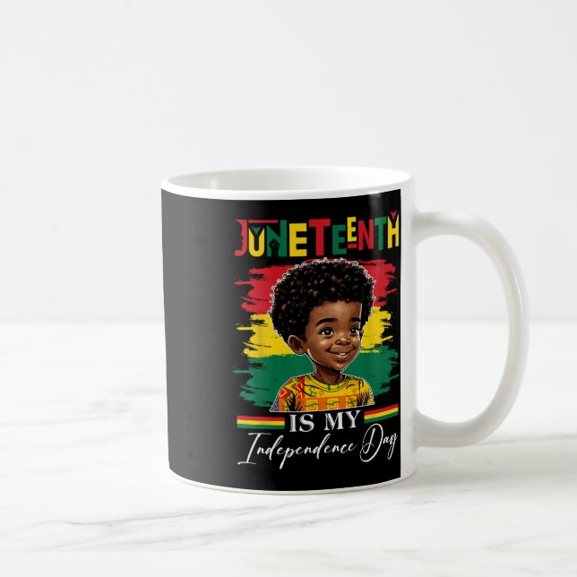Juneteenth Is My Independence Day 1865 Afro Americ Coffee Mug (Right)
