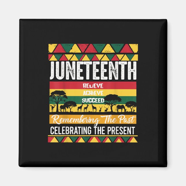 Juneteenth Is My Independence Day African 1865 Fre Magnet (Front)
