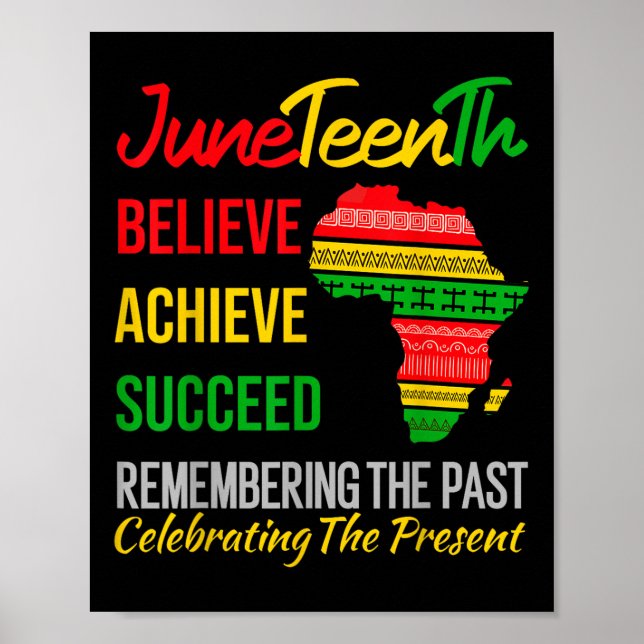 Juneteenth Is My Independence Day African 1865 Jun Poster (Front)