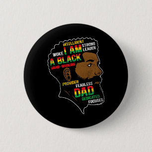 Juneteenth Is My Independence Day Black Dad Father 6 Cm Round Badge