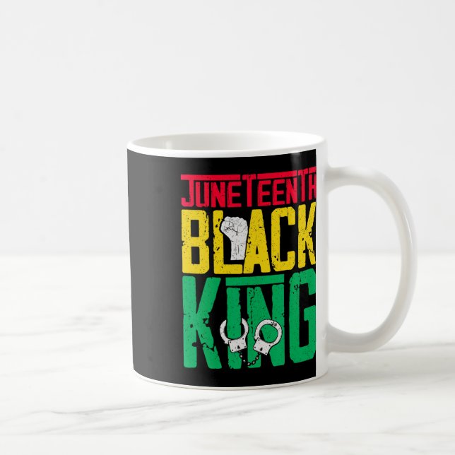Juneteenth Is My Independence Day Black King Fathe Coffee Mug (Right)