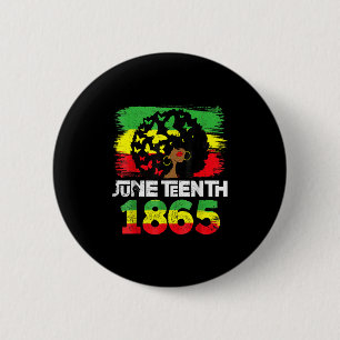 Juneteenth Is My Independence Day Black Women Blac 6 Cm Round Badge