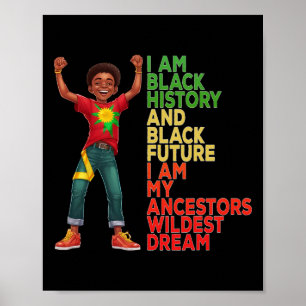 Juneteenth Is My Independence Day Black Women Kid  Poster