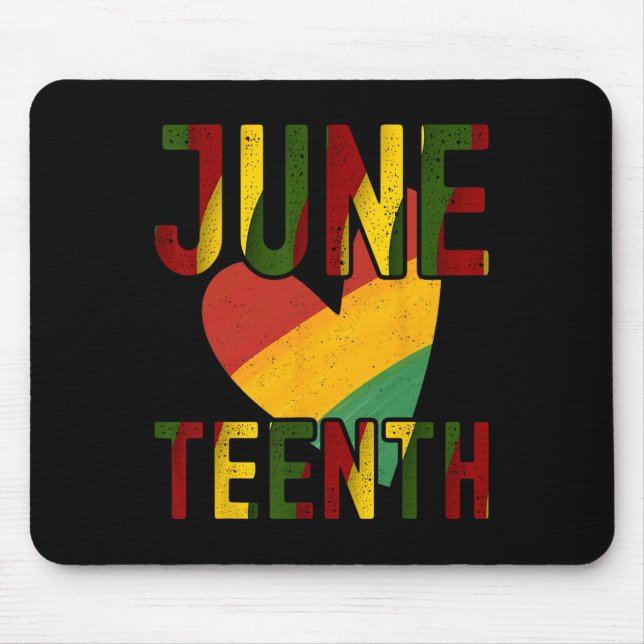 Juneteenth Is My Independence Day Free Black Women Mouse Pad (Front)