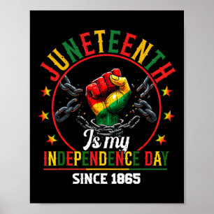 Juneteenth Is My Independence Day Freedom African  Poster
