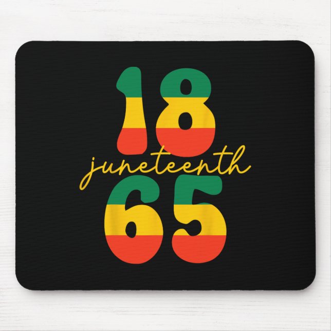 Juneteenth Is My Independence Day Kid Black Men Wo Mouse Pad (Front)