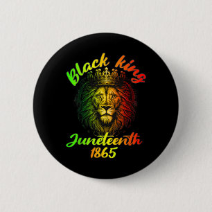 Juneteenth Is My Independence Day Lion Free Ish Si 6 Cm Round Badge