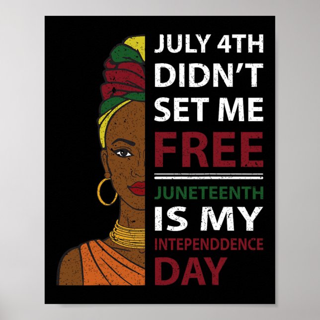Juneteenth Is My Independence Day  Poster (Front)