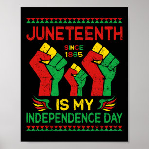 Juneteenth Is My Independence Day Since 1865 Men W Poster