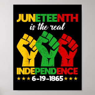 Juneteenth Is The Real Independence Day 1865 Freed Poster