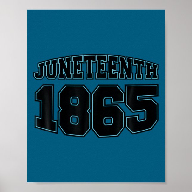 Juneteenth ish since 1865 breaking chains  poster (Front)