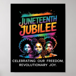 Juneteenth jubilee freedom day african american poster