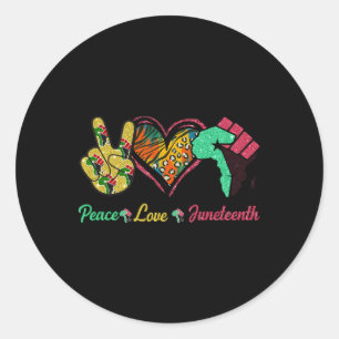Juneteenth June 1865 Black History African America Classic Round Sticker
