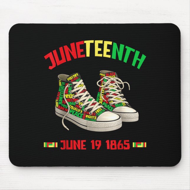 Juneteenth june 19 1865 black african-american mouse pad (Front)