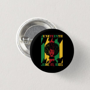 Juneteenth   June 19, 1865   Black History 3 Cm Round Badge
