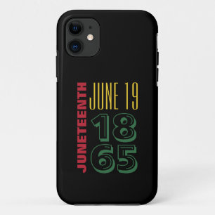 Juneteenth June 19 1865 Typography Black History Case-Mate iPhone Case