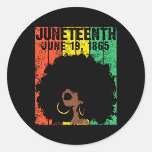 Juneteenth June 19th 1865 Ancestors African Americ Classic Round Sticker