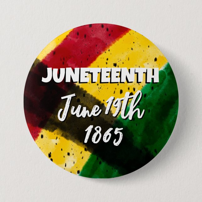 Juneteenth | June 19th  7.5 Cm Round Badge (Front)