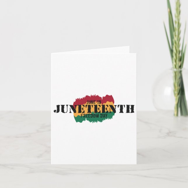 Juneteenth - Juneteenth Is My Independence Day Sti Card (Front)
