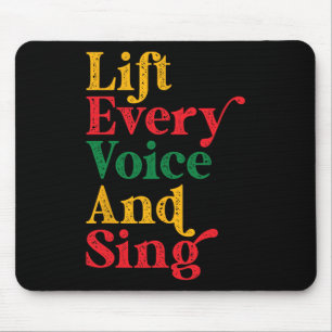 Juneteenth Lift Every Voice Sing Black History Mon Mouse Pad