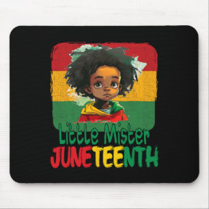 Juneteenth Little Mister Kids Black Boy Toddler By Mouse Pad