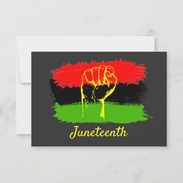 Juneteenth National Independence Day Card (Front)
