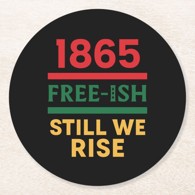 Juneteenth Paper Coasters (Front)