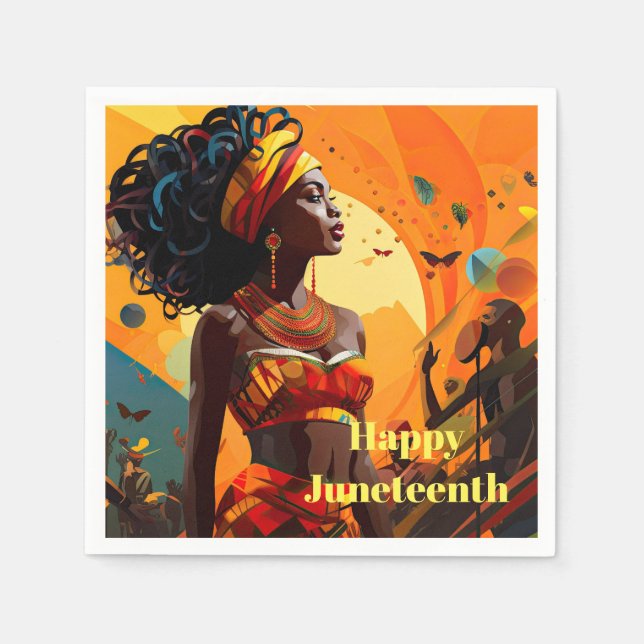 Juneteenth Paper Napkin (Front)