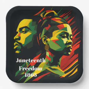Juneteenth  paper plate