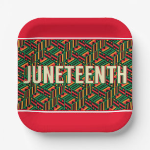 Juneteenth  paper plate