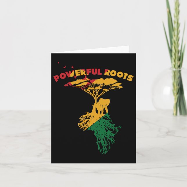 Juneteenth Party Favour Pan African Decor Afro Ame Card (Front)