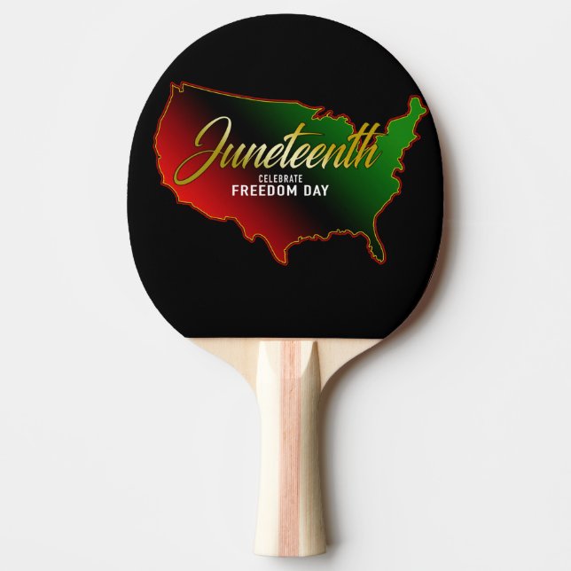 Juneteenth  ping pong paddle (Front)