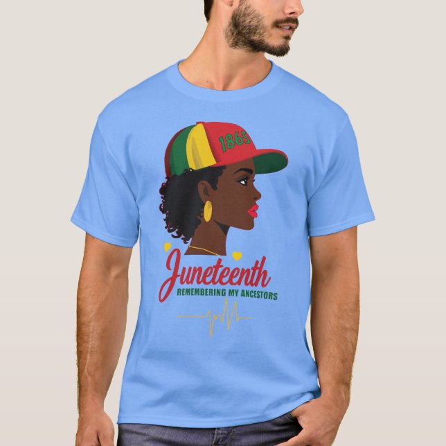 Juneteenth Pride – 1865 Heritage Tribute T-Shirt (Front)