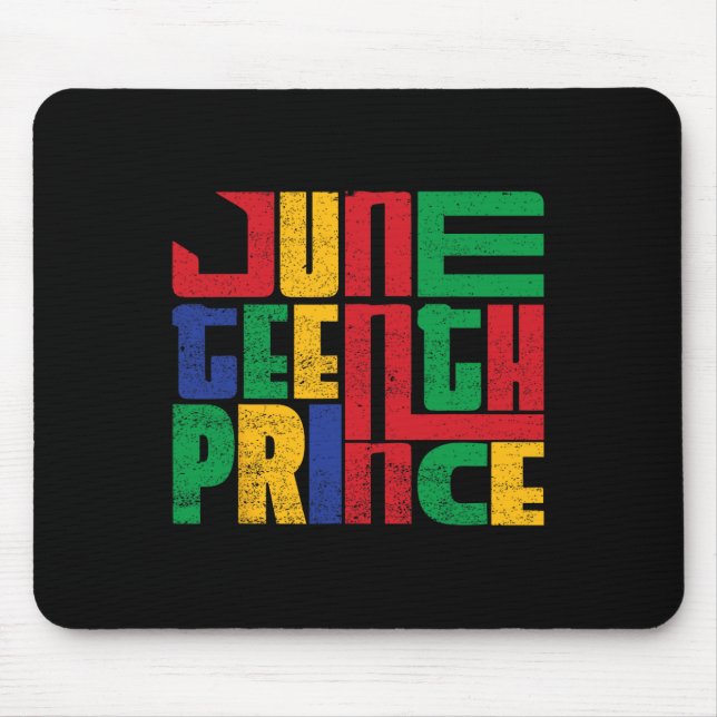 Juneteenth Prince Black Man Boy Juneteenth Prince  Mouse Pad (Front)
