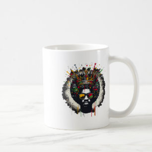 Juneteenth Proud Black King Men Fathers Day Black  Coffee Mug