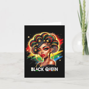 Juneteenth Queen Black Juneteenth Month Women Afri Card