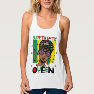 Juneteenth Queen Melanin Sista Black Girl Magic Singlet