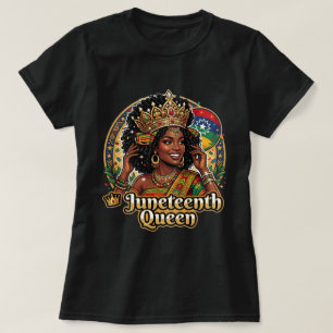 Juneteenth Queen Shirt Black Pride Tee, African Am