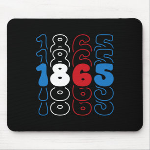 Juneteenth Red White Blue Flag Colours 1865 Mouse Pad