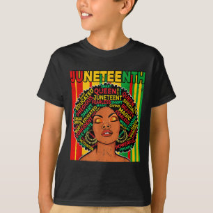 Juneteenth retro melanin queen african american T-Shirt