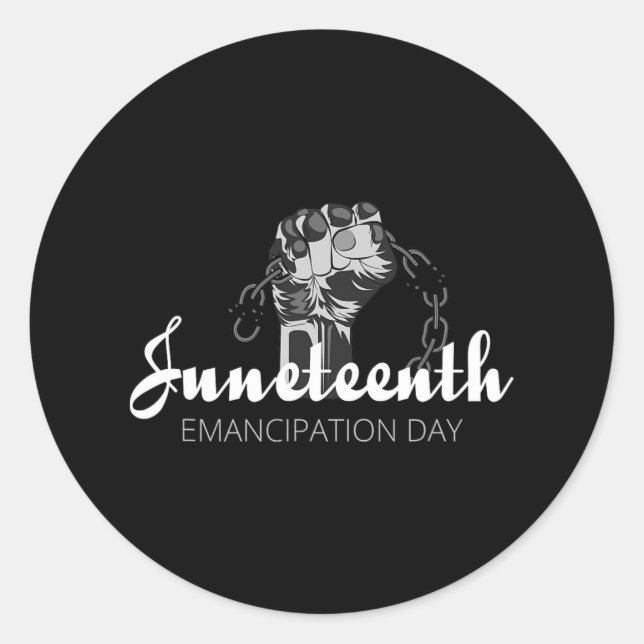 Juneteenth Shirt - Emancipation Day  Classic Round Sticker (Front)