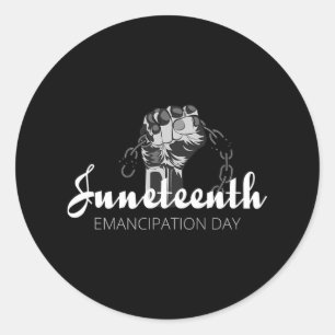 Juneteenth Shirt - Emancipation Day  Classic Round Sticker