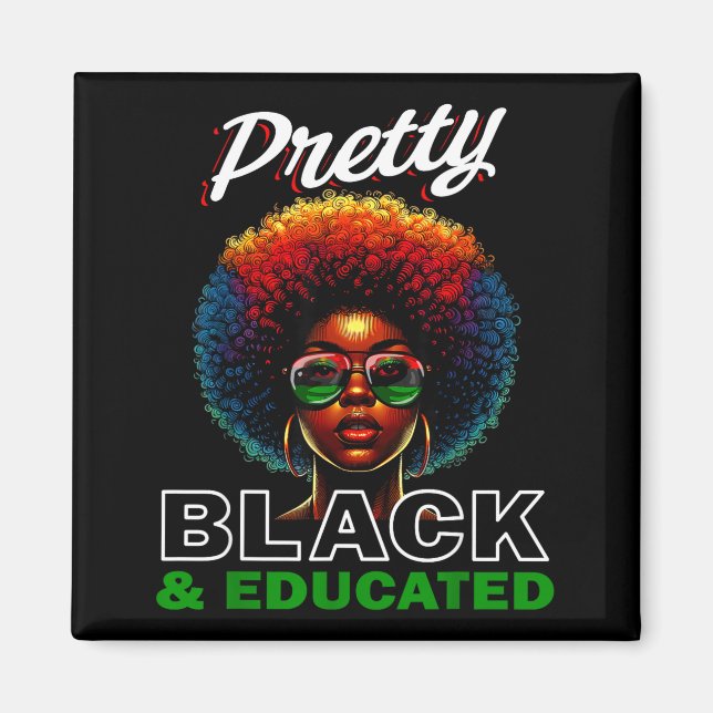 Juneteenth shirts women black history black magnet (Front)